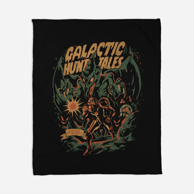 Galactic Hunt Tales-None-Fleece-Blanket-ilustrata