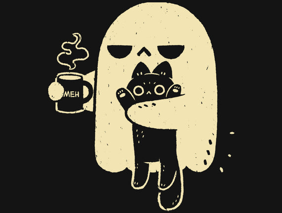 Cute Ghost Holding Cat