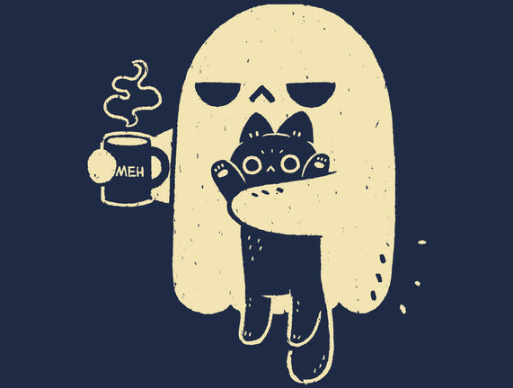 Cute Ghost Holding Cat