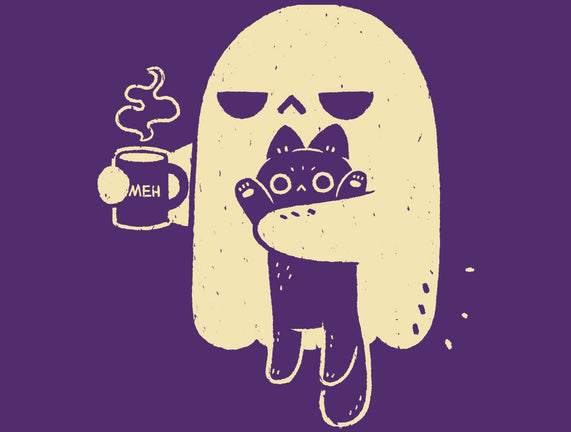 Cute Ghost Holding Cat