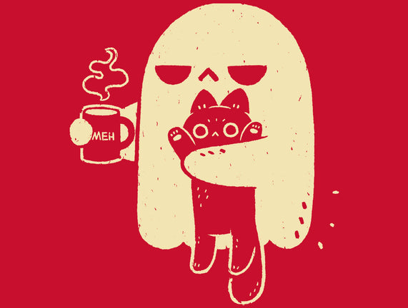 Cute Ghost Holding Cat