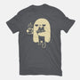 Cute Ghost Holding Cat-Mens-Heavyweight-Tee-xMorfina