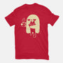 Cute Ghost Holding Cat-Unisex-Basic-Tee-xMorfina