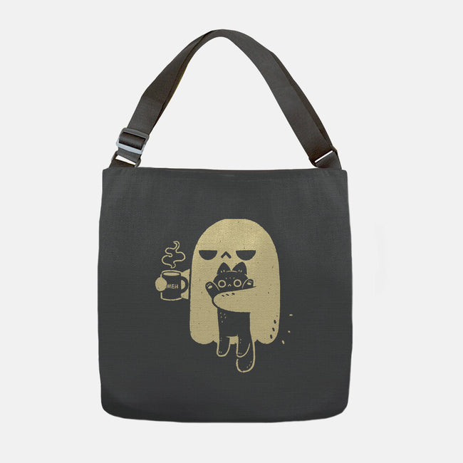 Cute Ghost Holding Cat-None-Adjustable Tote-Bag-xMorfina