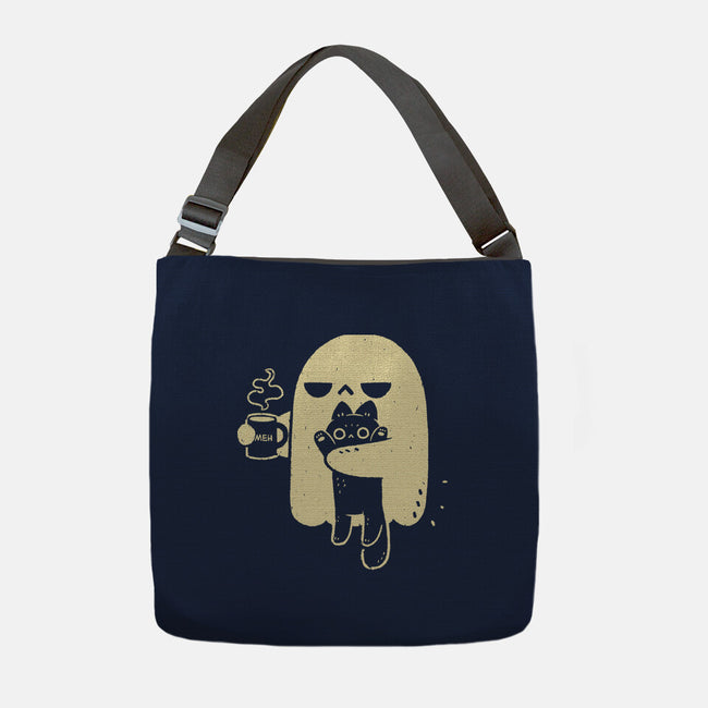 Cute Ghost Holding Cat-None-Adjustable Tote-Bag-xMorfina