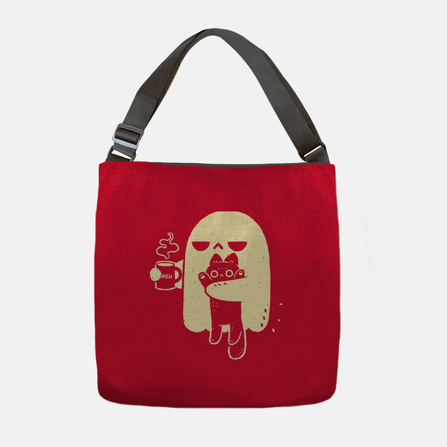 Cute Ghost Holding Cat-None-Adjustable Tote-Bag-xMorfina