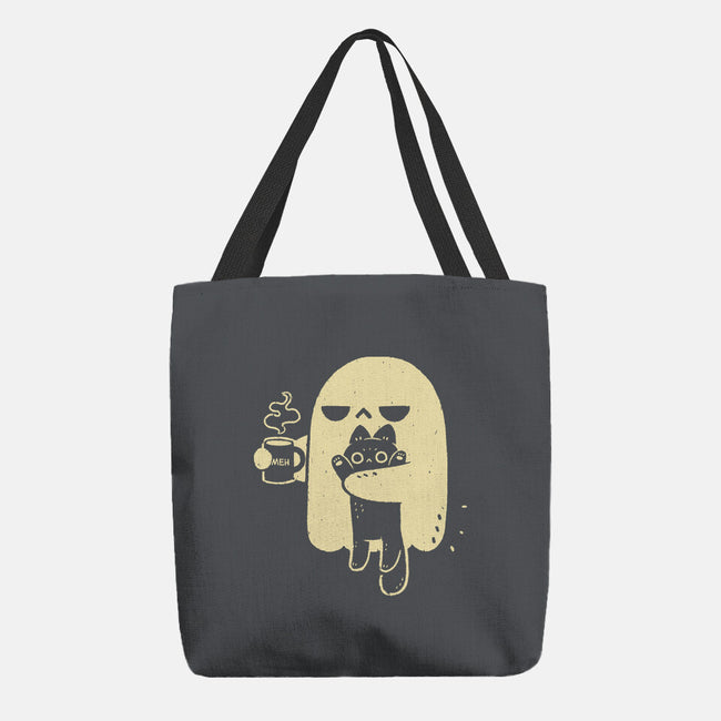 Cute Ghost Holding Cat-None-Basic Tote-Bag-xMorfina