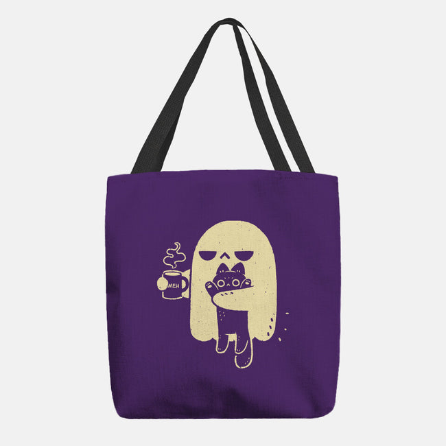 Cute Ghost Holding Cat-None-Basic Tote-Bag-xMorfina