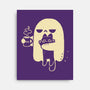 Cute Ghost Holding Cat-None-Stretched-Canvas-xMorfina