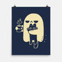 Cute Ghost Holding Cat-None-Matte-Poster-xMorfina