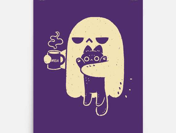 Cute Ghost Holding Cat