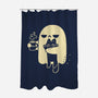 Cute Ghost Holding Cat-None-Polyester-Shower Curtain-xMorfina