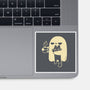 Cute Ghost Holding Cat-None-Glossy-Sticker-xMorfina