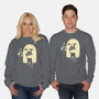 Cute Ghost Holding Cat-Unisex-Crew Neck-Sweatshirt-xMorfina