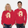 Cute Ghost Holding Cat-Unisex-Crew Neck-Sweatshirt-xMorfina