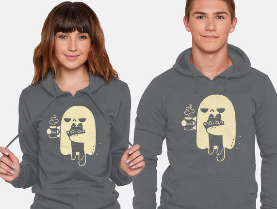Cute Ghost Holding Cat