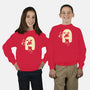 Cute Ghost Holding Cat-Youth-Crew Neck-Sweatshirt-xMorfina