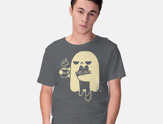 Cute Ghost Holding Cat