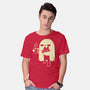 Cute Ghost Holding Cat-Mens-Basic-Tee-xMorfina