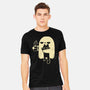Cute Ghost Holding Cat-Mens-Heavyweight-Tee-xMorfina