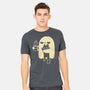 Cute Ghost Holding Cat-Mens-Heavyweight-Tee-xMorfina