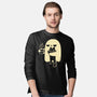 Cute Ghost Holding Cat-Mens-Long Sleeved-Tee-xMorfina