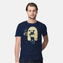Cute Ghost Holding Cat-Mens-Premium-Tee-xMorfina