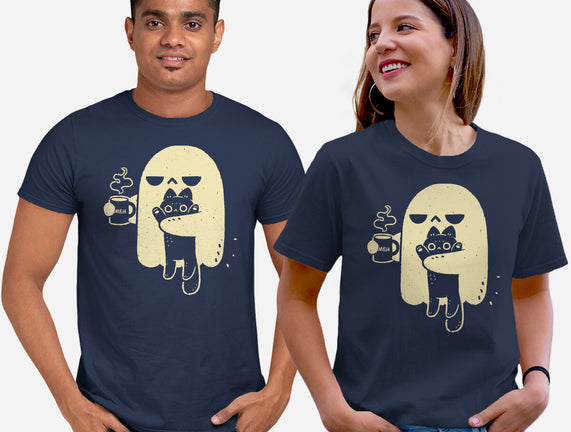 Cute Ghost Holding Cat
