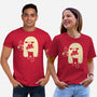 Cute Ghost Holding Cat-Unisex-Basic-Tee-xMorfina