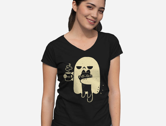 Cute Ghost Holding Cat