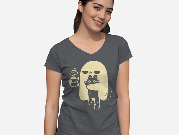 Cute Ghost Holding Cat