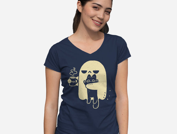 Cute Ghost Holding Cat