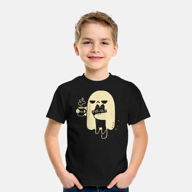 Cute Ghost Holding Cat-Youth-Basic-Tee-xMorfina