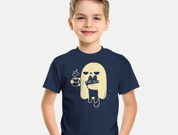 Cute Ghost Holding Cat