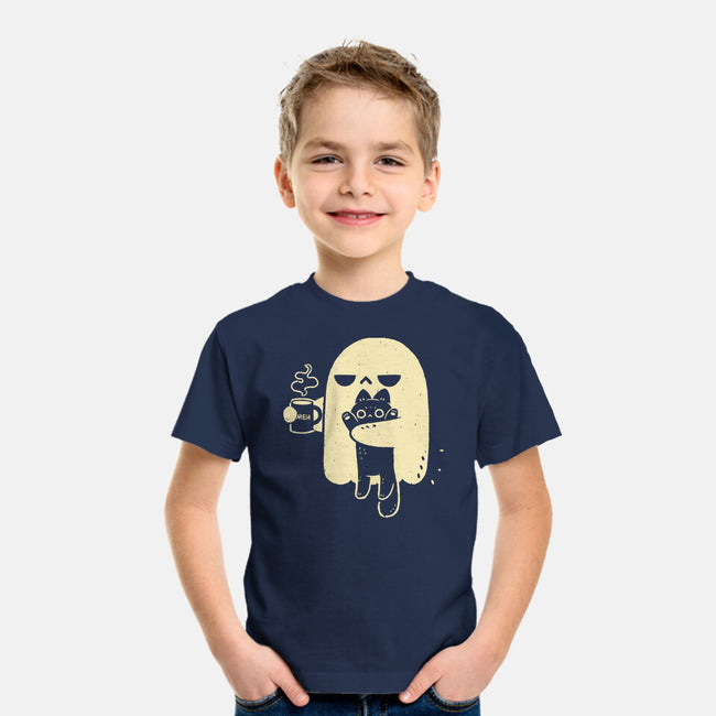 Cute Ghost Holding Cat-Youth-Basic-Tee-xMorfina