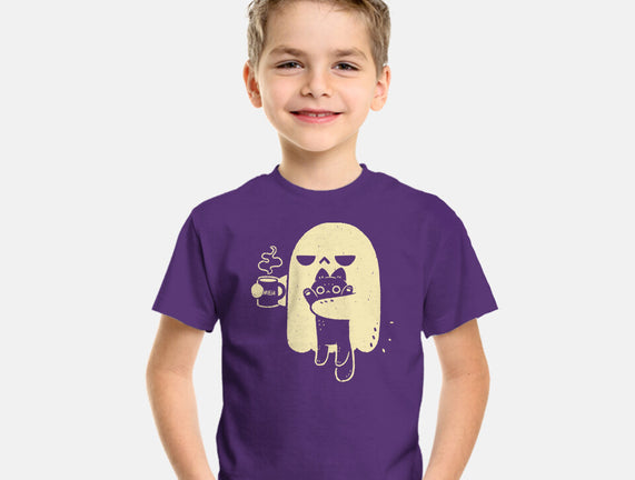 Cute Ghost Holding Cat
