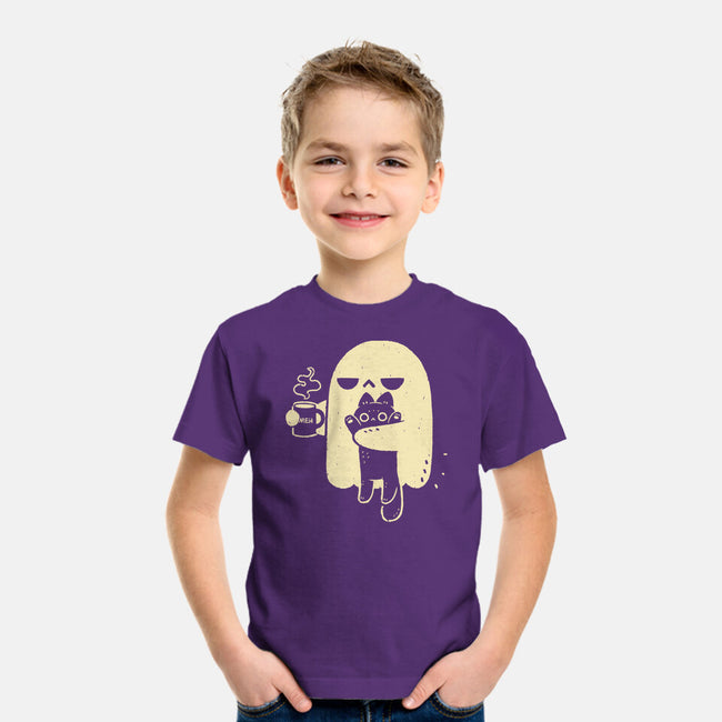 Cute Ghost Holding Cat-Youth-Basic-Tee-xMorfina