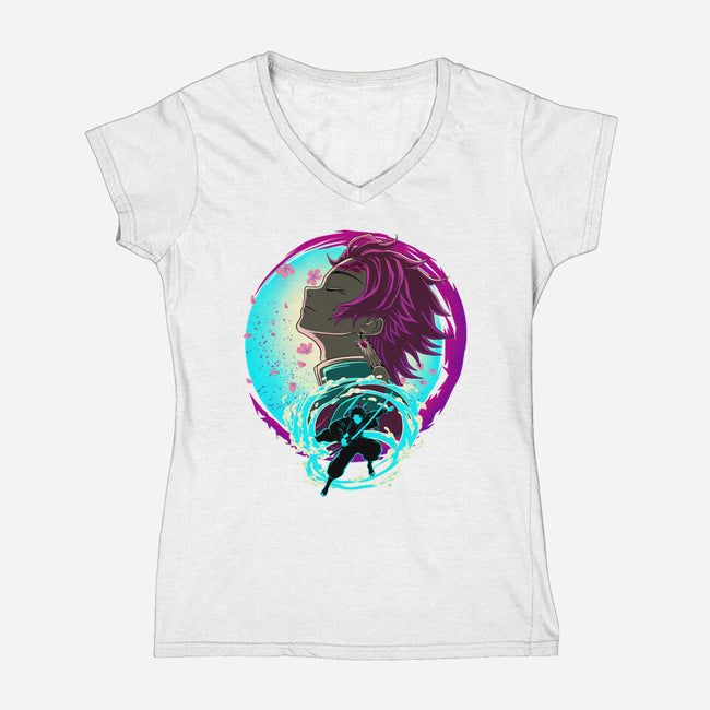 Brother's Dream-Womens-V-Neck-Tee-rmatix