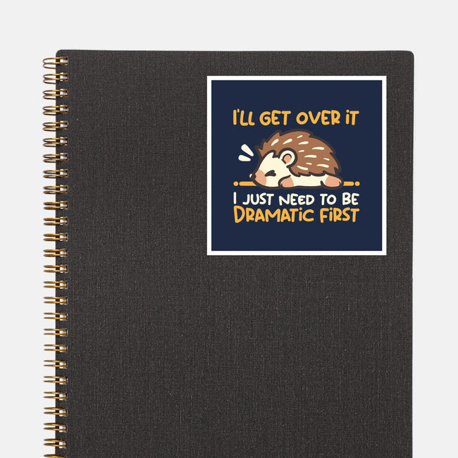 Dramatic Hedgehog-None-Glossy-Sticker-NemiMakeit