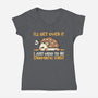 Dramatic Hedgehog-Womens-V-Neck-Tee-NemiMakeit