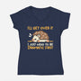 Dramatic Hedgehog-Womens-V-Neck-Tee-NemiMakeit