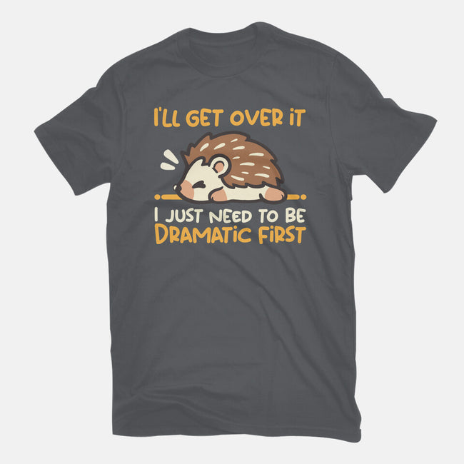 Dramatic Hedgehog-Womens-Fitted-Tee-NemiMakeit