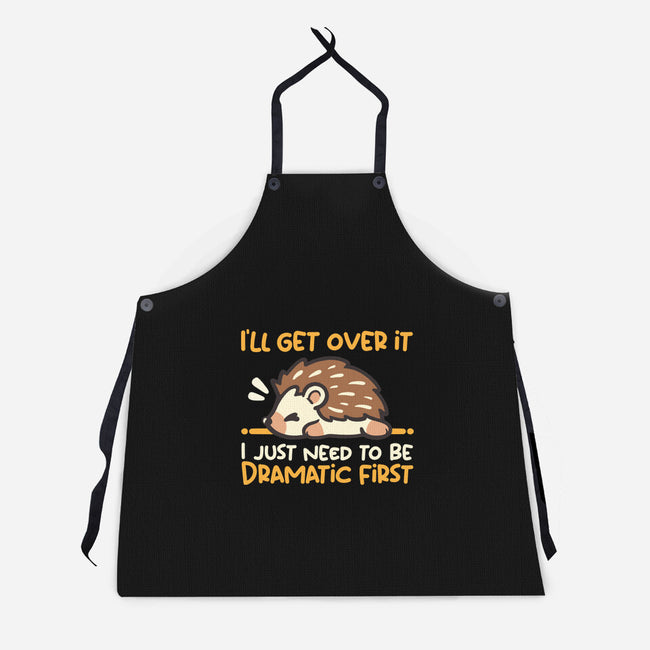 Dramatic Hedgehog-Unisex-Kitchen-Apron-NemiMakeit