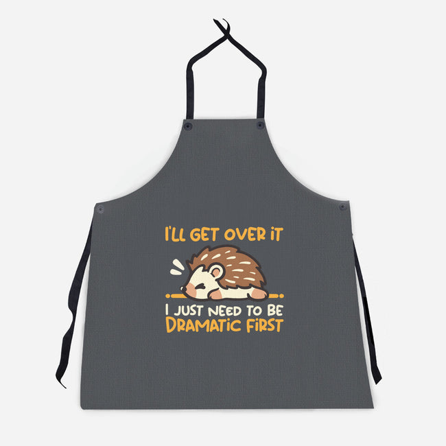 Dramatic Hedgehog-Unisex-Kitchen-Apron-NemiMakeit