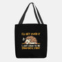 Dramatic Hedgehog-None-Basic Tote-Bag-NemiMakeit