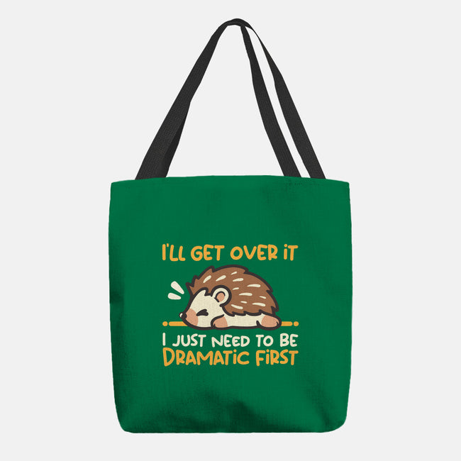 Dramatic Hedgehog-None-Basic Tote-Bag-NemiMakeit