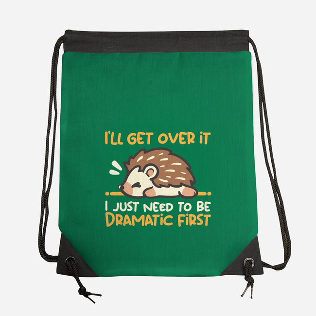 Dramatic Hedgehog-None-Drawstring-Bag-NemiMakeit