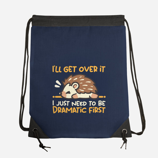 Dramatic Hedgehog-None-Drawstring-Bag-NemiMakeit