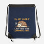 Dramatic Hedgehog-None-Drawstring-Bag-NemiMakeit