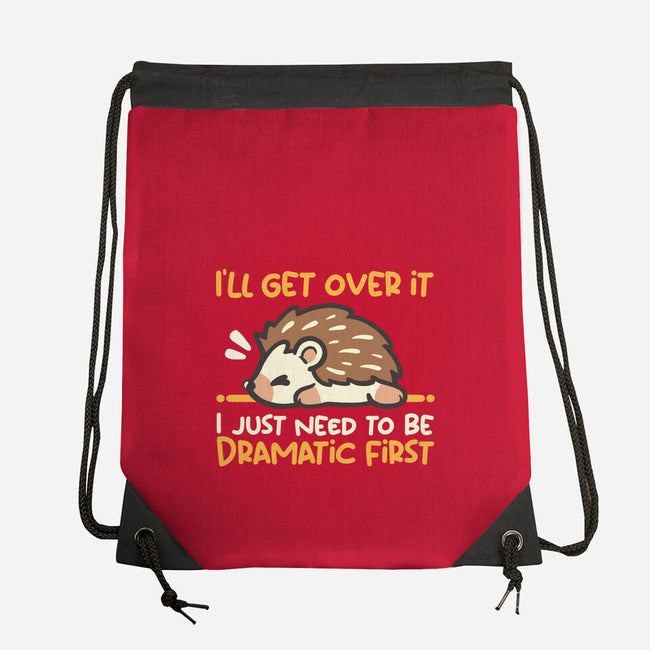 Dramatic Hedgehog-None-Drawstring-Bag-NemiMakeit